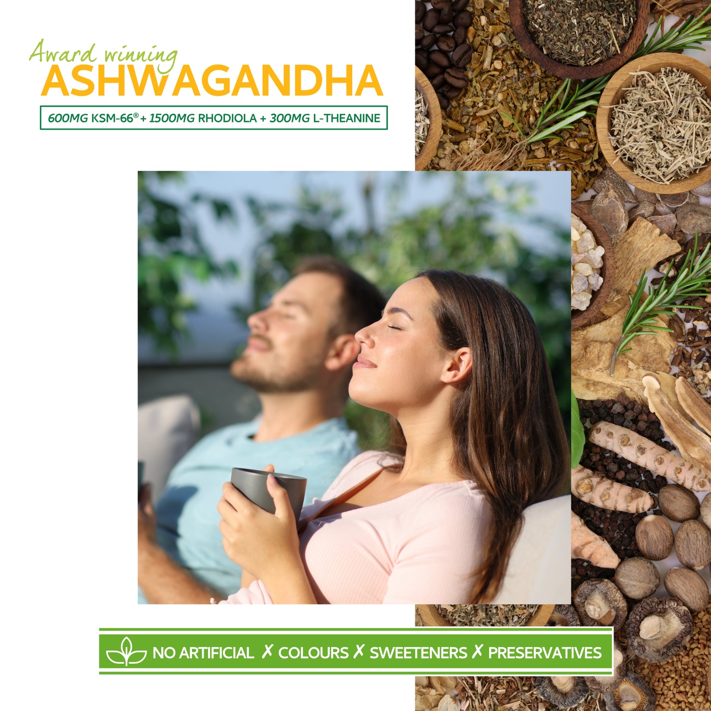 Flow State: Rhodiola and Ashwagandha with L-Theanine