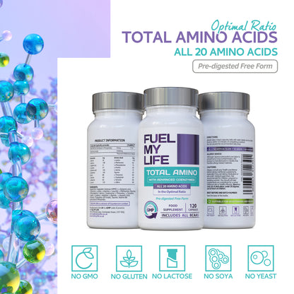Total Amino - All 20 Amino Acids Including All BCAAs