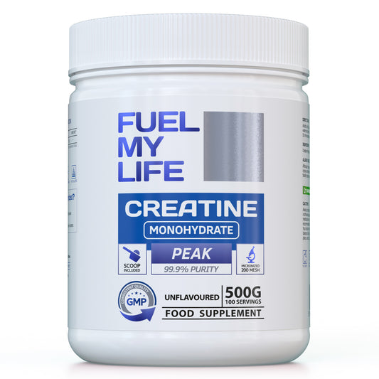 Creatine Monohydrate Powder - 500g (100 Servings) - Ultra Micronized 200 Mesh