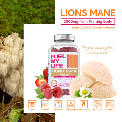 Lions Mane 60 Gummies 2000mg