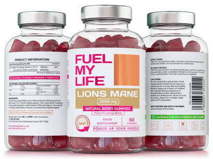 Lions Mane 60 Gummies 2000mg