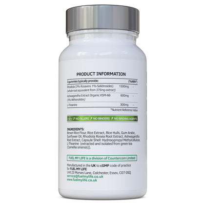 Flow State Rhodiola and Ashwagandha with L-Theanine