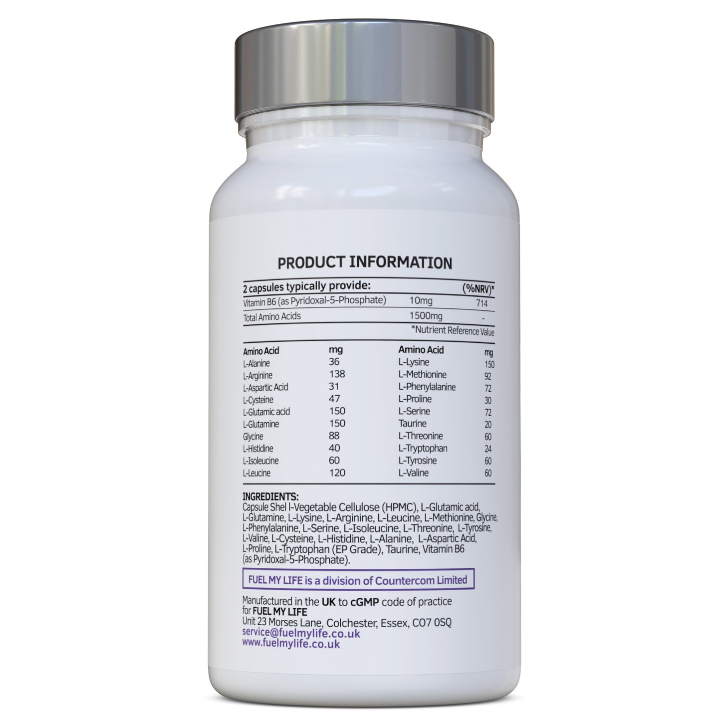 Total Amino - All 20 Amino Acids Including All BCAAs